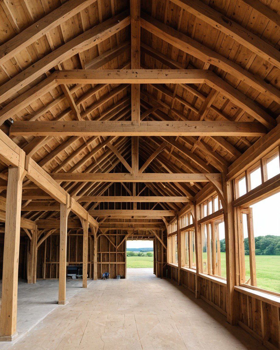 Exterior view construction new residential home.